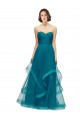 Turquoise A-Line Strapless Long Bridesmaid Dress York