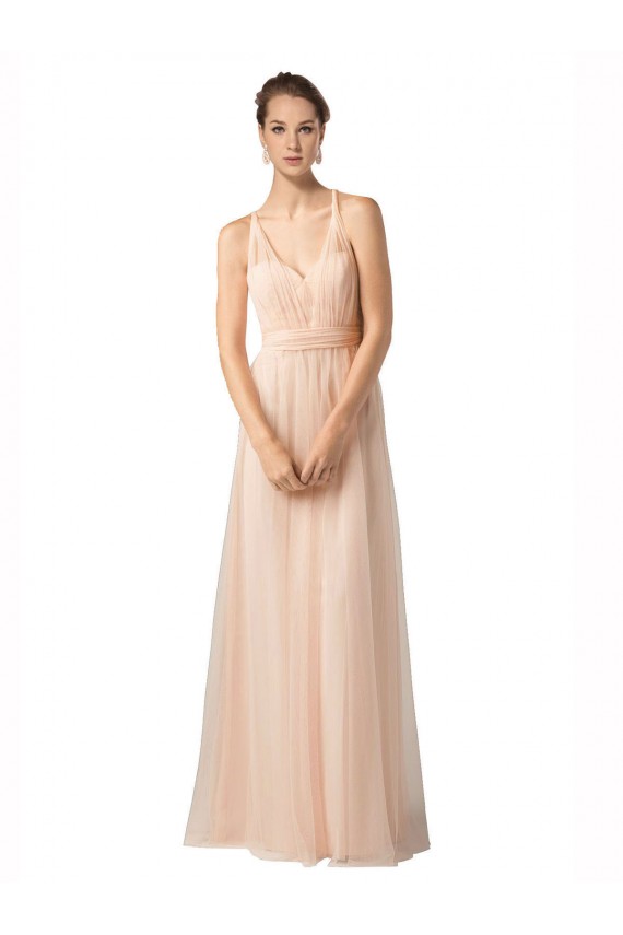 Nude A-Line Sweetheart Long Bridesmaid Dress / Evening Dress York