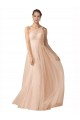 Keyhole Back Nude A-Line Sweetheart Long Formal Dress / Bridesmaid Dress York