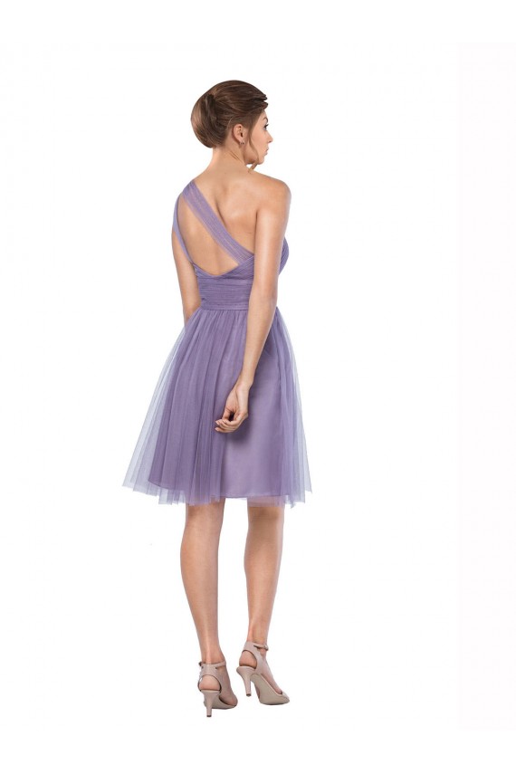 Watermelon A-Line One Shoulder Long Bridesmaid Dress York