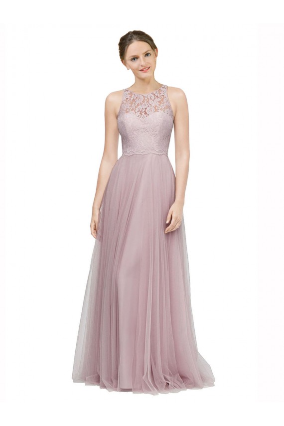Light Lilac A-Line Sweetheart Long Bridesmaid Dress York