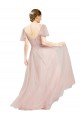 Pink A-Line V-Neck Long Formal Dress / Bridesmaid Dress York
