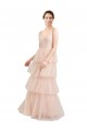 Pink A-Line V-Neck Long Semi Formal Evening Dress / Bridesmaid Dress York
