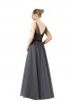 V-Back Slate Grey A-Line Sweetheart Long Formal Dress / Bridesmaid Dress York
