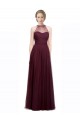 Red A-Line Sweetheart Sleeveless Long Bridesmaid Dress York