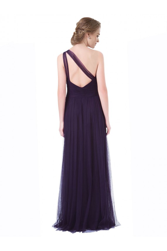 Plum A-Line Sweetheart Long Bridesmaid Dress York
