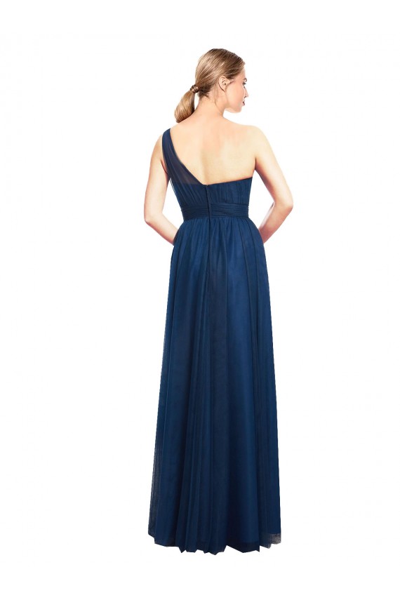 Black A-Line One Shoulder Long Bridesmaid Dress / Evening Dress York