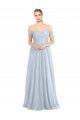 Light Sky Blue A-Line Strapless Long Evening Dress / Bridesmaid Dress York