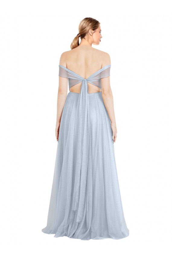 Light Sky Blue A-Line Strapless Long Evening Dress / Bridesmaid Dress York