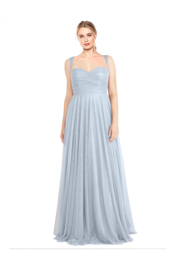 Light Sky Blue A-Line Sweetheart Long Evening Gown / Bridesmaid Dress York