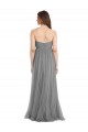 Slate Grey A-Line Sweetheart Long Bridesmaid Gown York