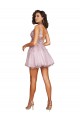 V-Back A-Line V-Neck Short Bridesmaid Dress York