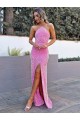 Shown Color Sheath Halter Neck Long Prom Dress York