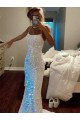 Shown Color Sheath Spaghetti Straps Sweep Train Evening Dress York