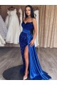 Royal Blue Sheath Sweetheart Sweep Train Prom Dresses York