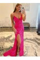 Shown Color Sheath V-Neck Sweep Train Long Gowns York