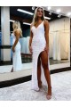 Shown Color Sheath V-Neck Long Prom Dress / Evening Dress York