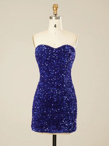 Shown Color Sheath Sweetheart Short Prom Dress York