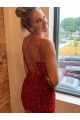 Royal Blue Sheath V-Neck Short Evening Gown York