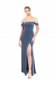 Dusty Blue A-Line Strapless Long Prom Dress / Bridesmaid Dress York