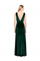 V-Back Dark Green A-Line V-Neck Long Bridesmaid Dress / Formal Dress York