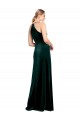 Keyhole Back Dark Green A-Line Jewel Neck Long Prom Dress / Bridesmaid Dress York