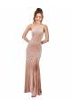 Pink Sheath One Shoulder Long Black Tie Evening Gown / Prom Dress / Bridesmaid Dress York