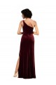 Burgundy Column One Shoulder Long Formal Evening Gown / Prom Dress / Bridesmaid Dress York