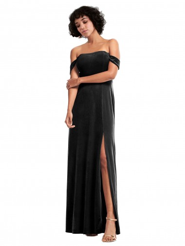Black A-Line Strapless Long Formal Evening Gown / Prom Dress / Bridesmaid Dress York