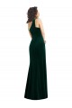 Dark Green Trumpet One Shoulder Long Black Tie Prom Dress / Bridesmaid Dress York