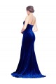 Low Back Royal Blue Mermaid Strapless Sweep Train Formal Evening Gown / Prom Dress / Bridesmaid Dress York