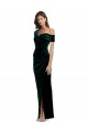Dark Green Sheath Sweetheart Long High Low Evening Gown / Prom Dress / Bridesmaid Dress York