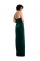 Low Back Dark Green Sheath Strapless Long Black Tie Evening Gown / Prom Dress / Bridesmaid Dress York